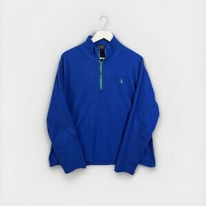 Polo Ralph Lauren Performance Fleece Quarter Zip Sweatshirt Men’s XXL Blue